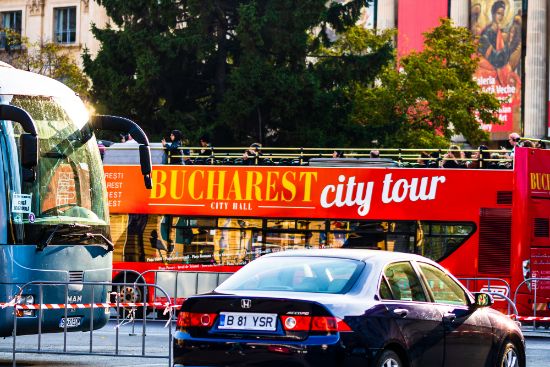 Bus turistico a Bucarest, Romania