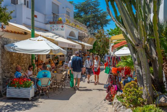 Centro di Anacapri, Isola di Capri, Campania