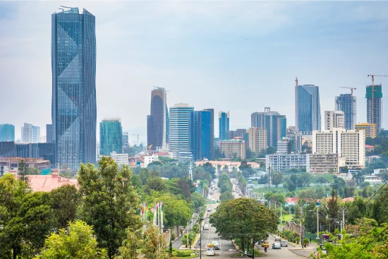Veduta di Addis Abeba