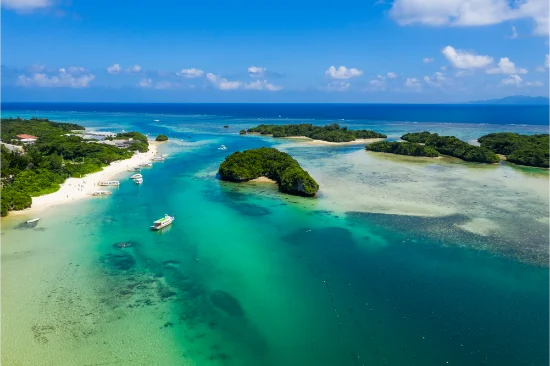Baia di Kabira, isola di Ishigaki, Giappone