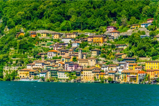 Gandria vicino a Lugano, Svizzera