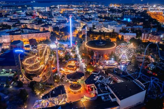 Helsinki di sera, Finlandia