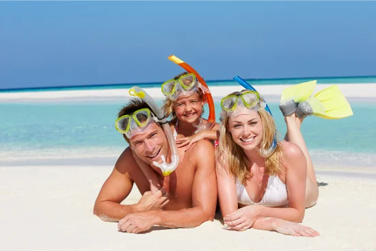 Vacanza al mare con la famiglia